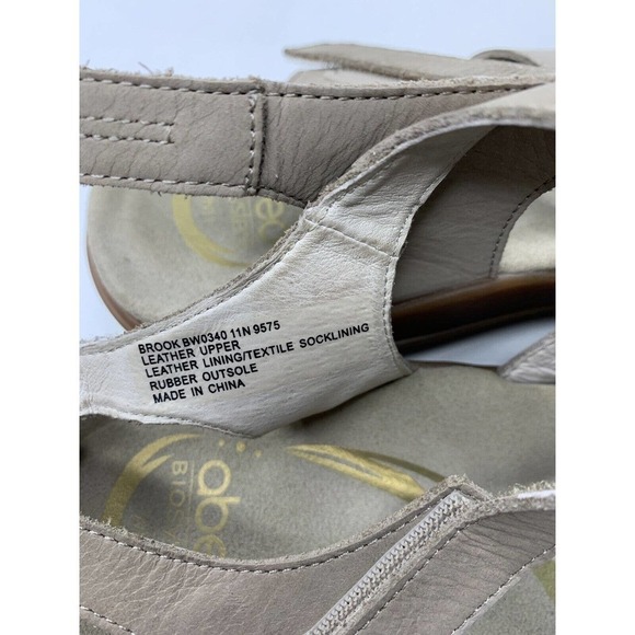 ABEO Womens Size 11 B.I.O.system Brook Neutral Taupe Nubuck Gladiator Sandal - Picture 5 of 6